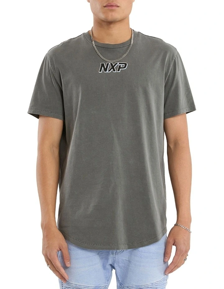 All For One Dual Curved Tee in Grey image 4