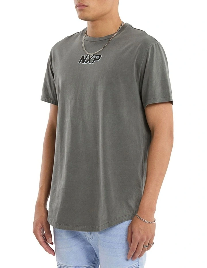 All For One Dual Curved Tee in Grey image 5