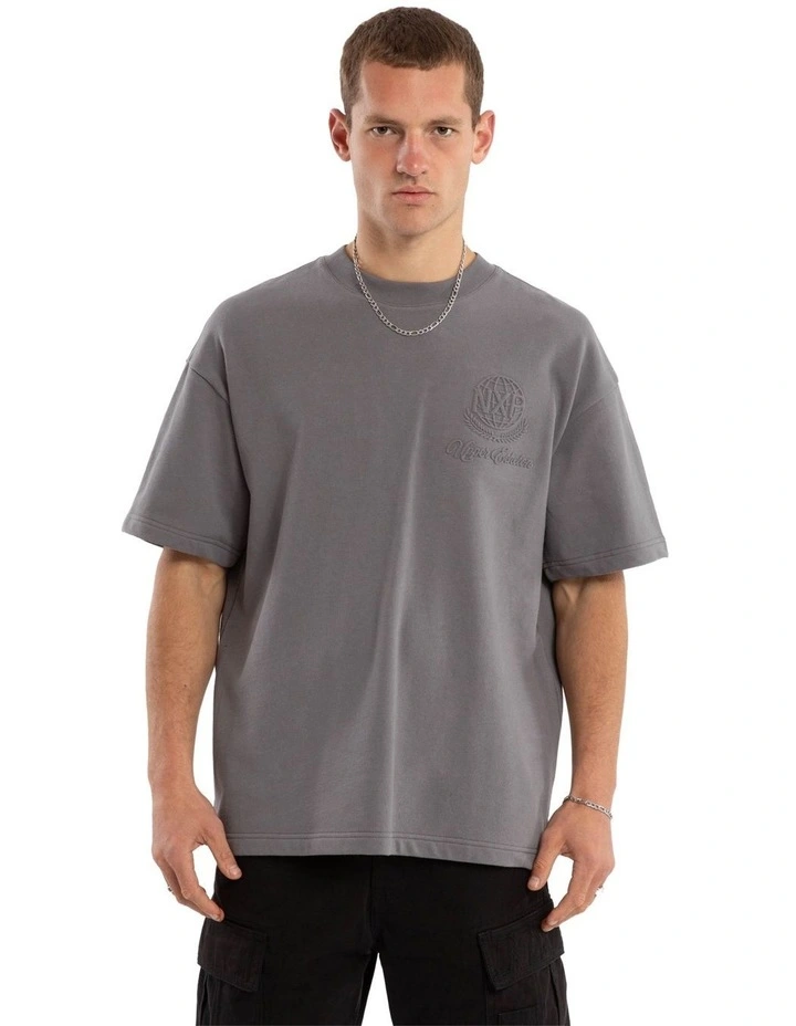 Opus Loopback Raptor Tee in Grey image 2