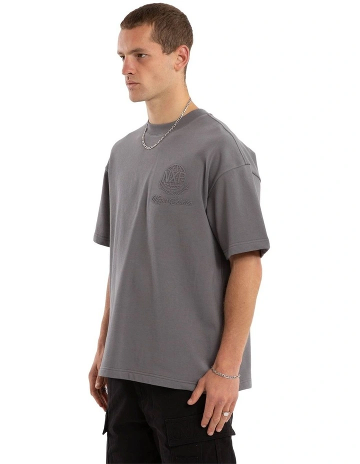 Opus Loopback Raptor Tee in Grey image 3