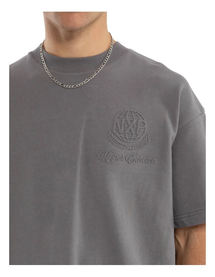 Opus Loopback Raptor Tee in Grey image 4