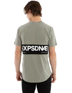 Realm Dual Curved Tee in Grey