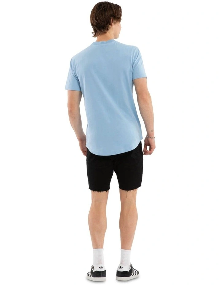 Journey Dual Curved Tee in Blue image 2