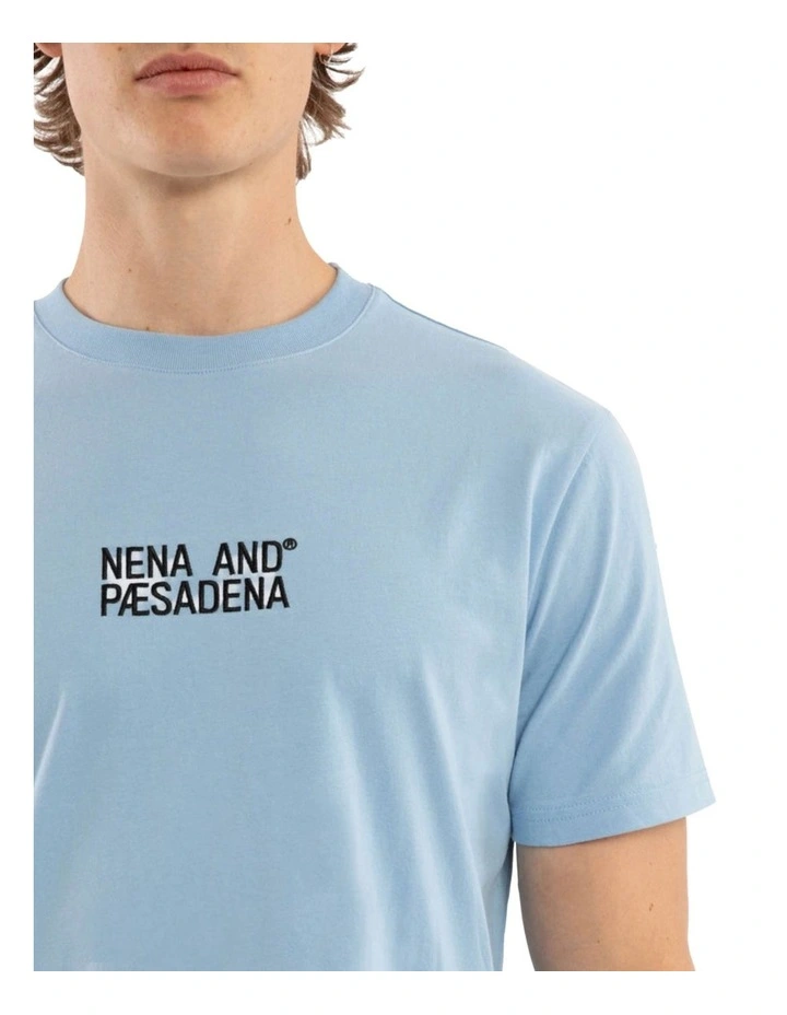 Journey Dual Curved Tee in Blue image 4