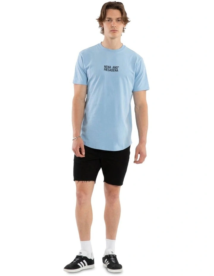 Journey Dual Curved Tee in Blue image 5