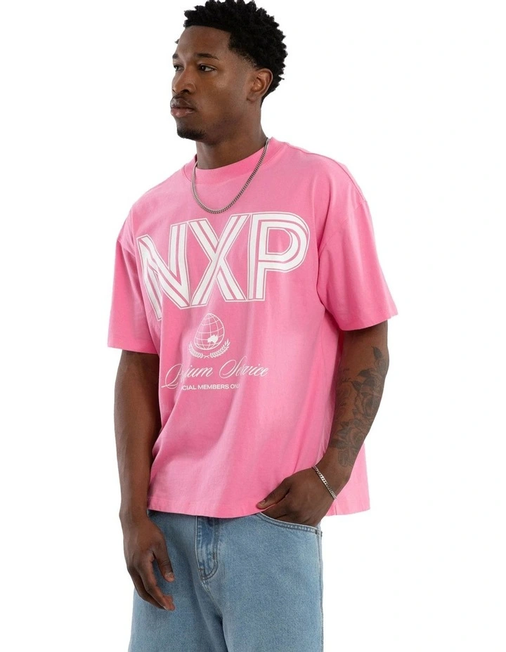 Bank Raptor Tee in Pink image 3