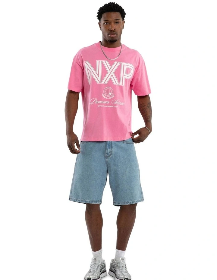 Bank Raptor Tee in Pink image 6