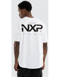 Heart Box Fit Scoop Tee in White