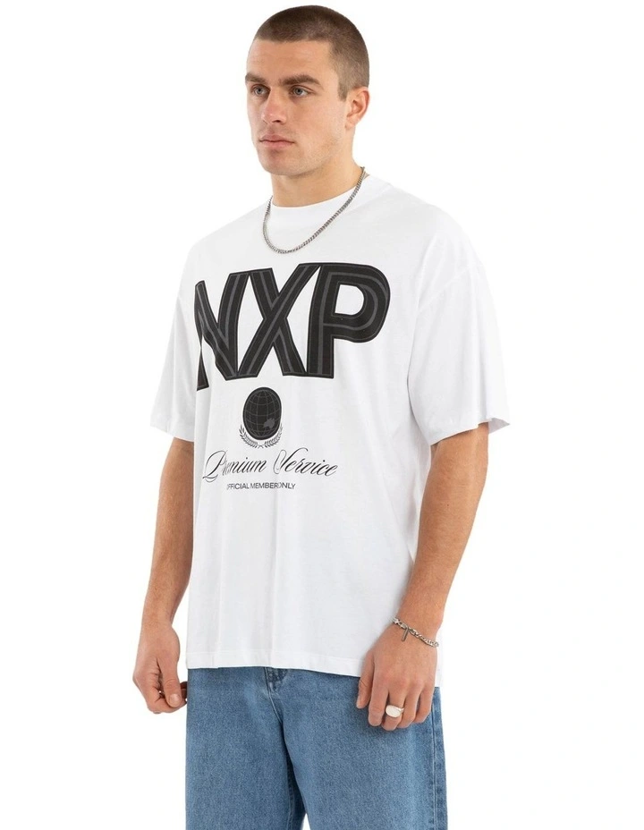 Bank Raptor Tee in White image 3