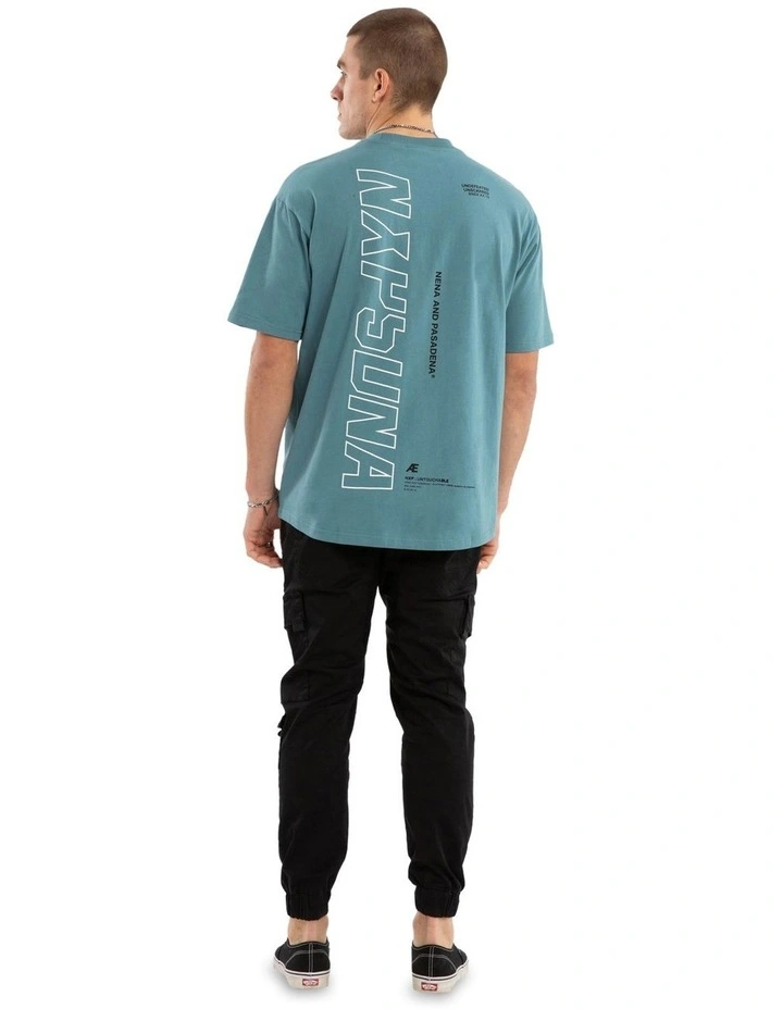 Charge Box Fit Scoop Tee in Green image 5