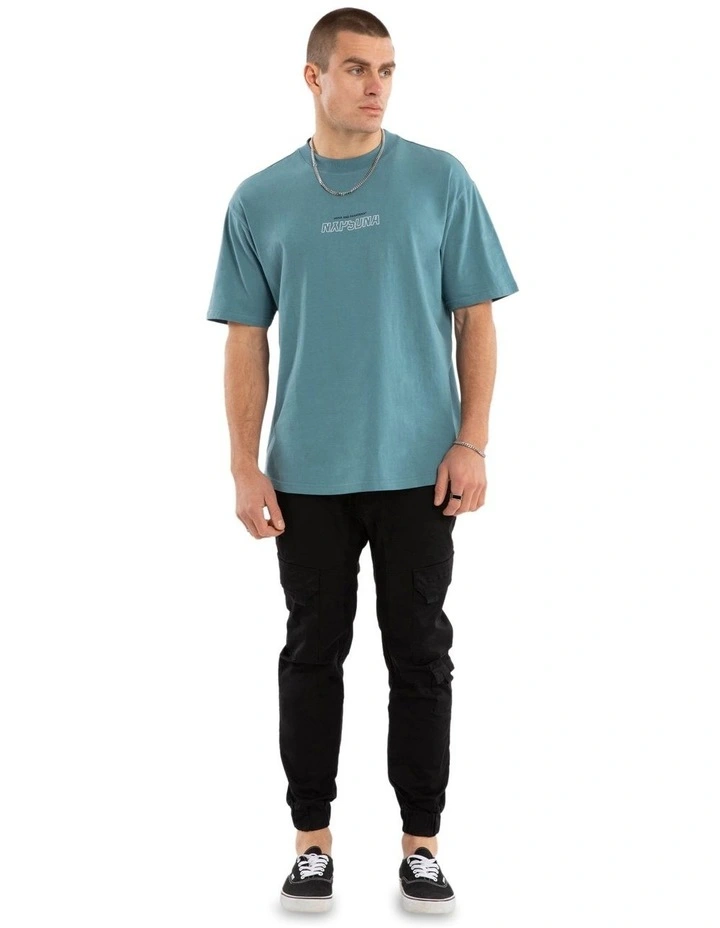 Charge Box Fit Scoop Tee in Green image 6