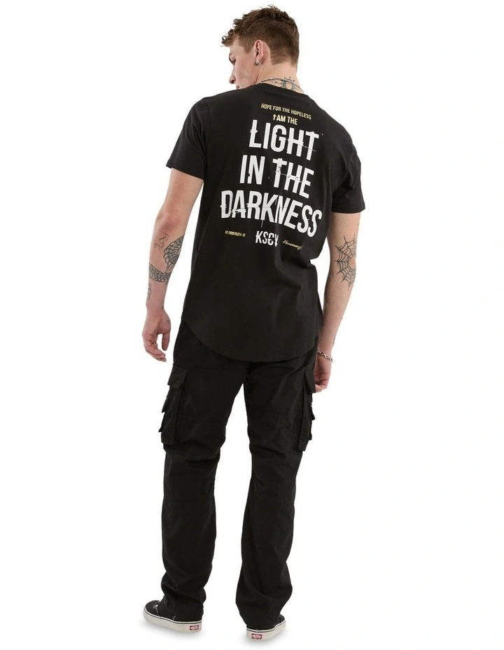 Story Dual Curved Tee in Black image 5