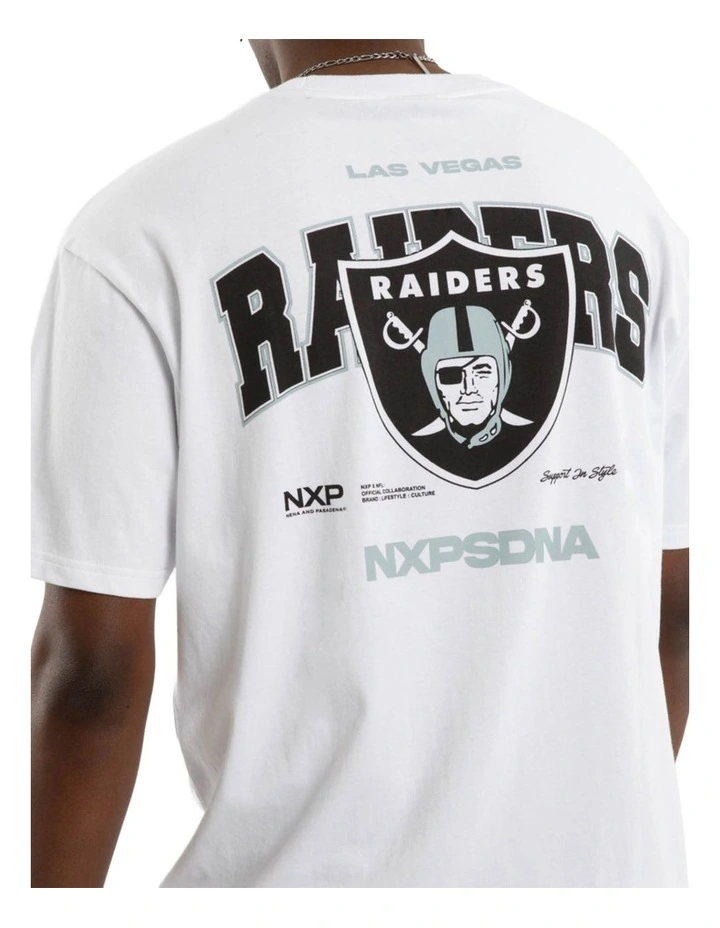 NFL Raiders Driven Tee in White image 4