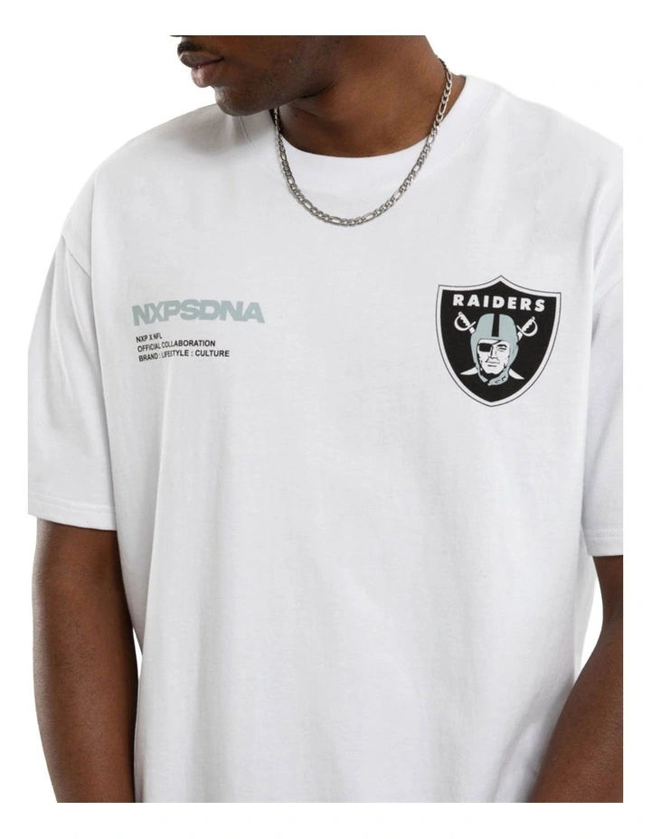 NFL Raiders Driven Tee in White image 5