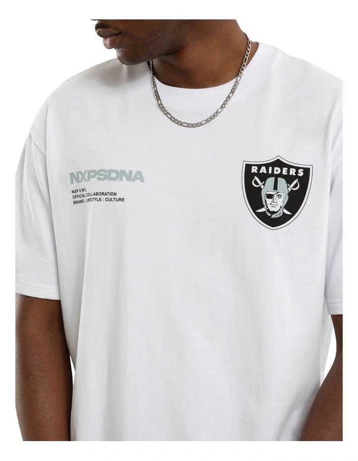 NFL Raiders Driven Tee in White image 7