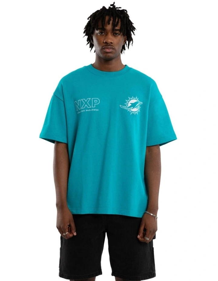 NFL Dolphins Positions Tee in Blue image 2