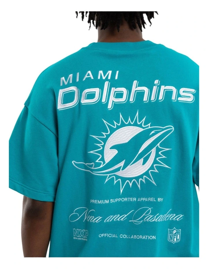 NFL Dolphins Positions Tee in Blue image 4