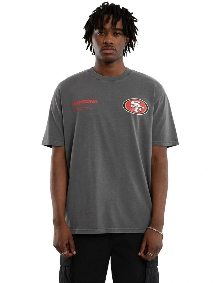 NFL 49Ers Driven Tee in Grey image 2