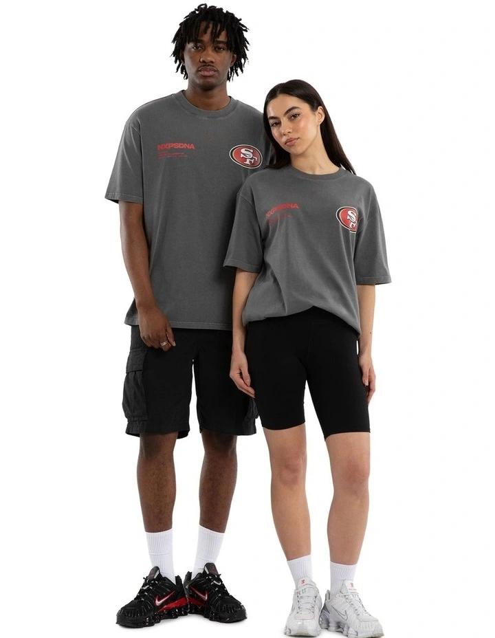 NFL 49Ers Driven Tee in Grey image 3