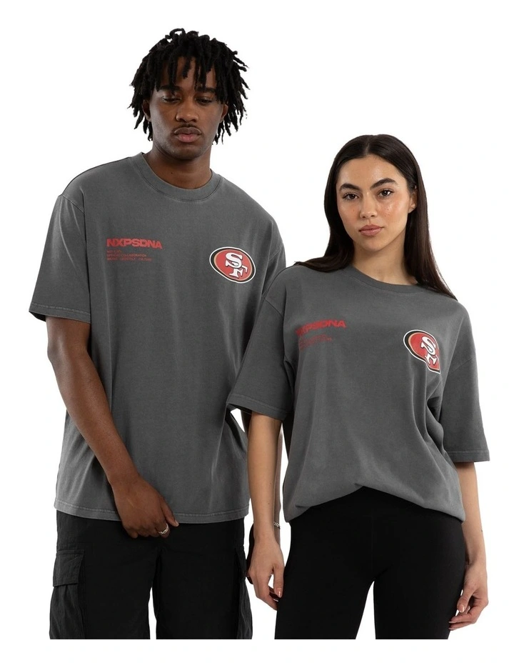 NFL 49Ers Driven Tee in Grey image 4