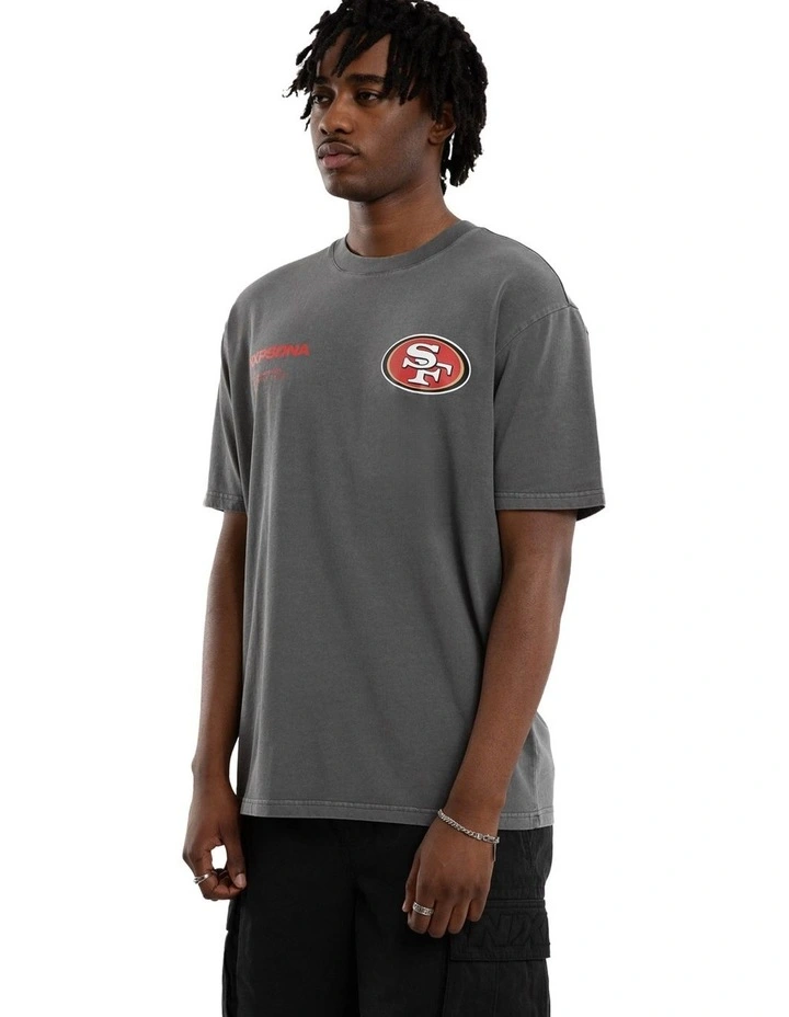 NFL 49Ers Driven Tee in Grey image 5