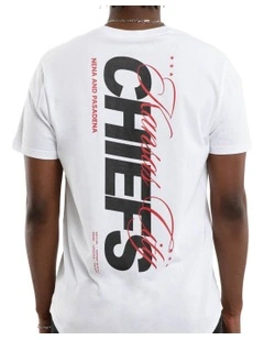 KC Chiefs Vertical Tee in White