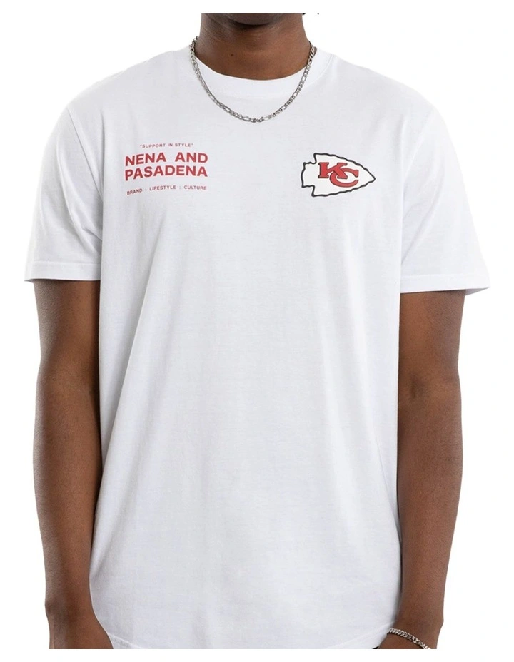 KC Chiefs Vertical Tee in White image 2