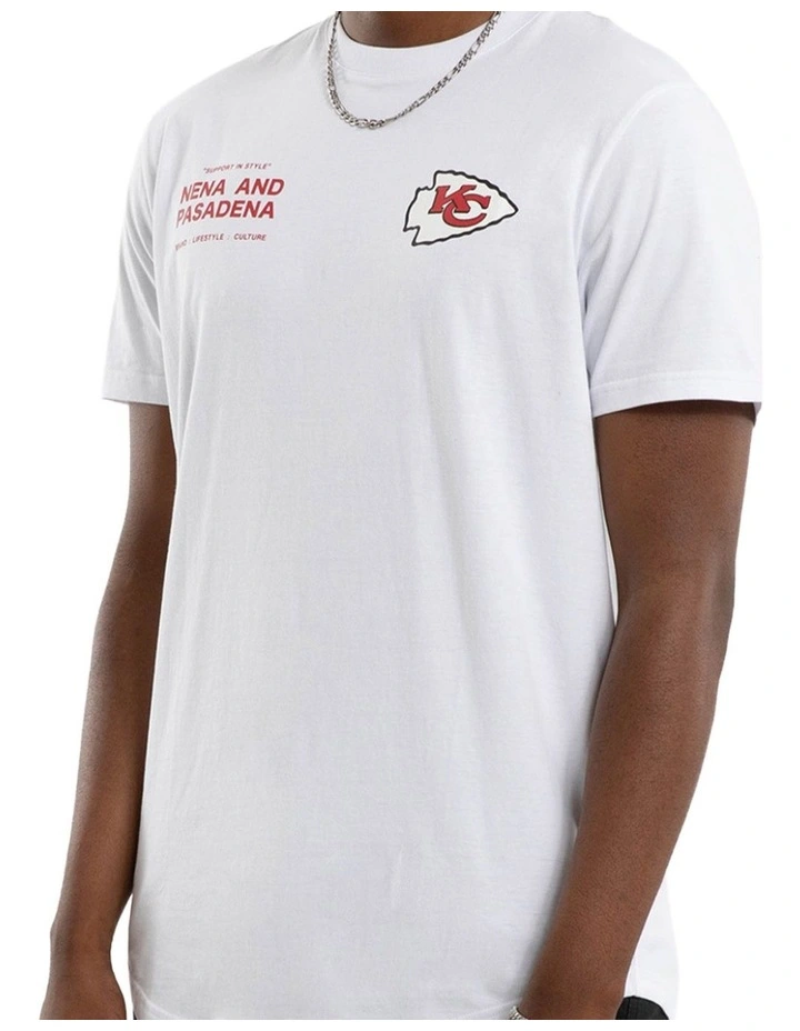 KC Chiefs Vertical Tee in White image 3