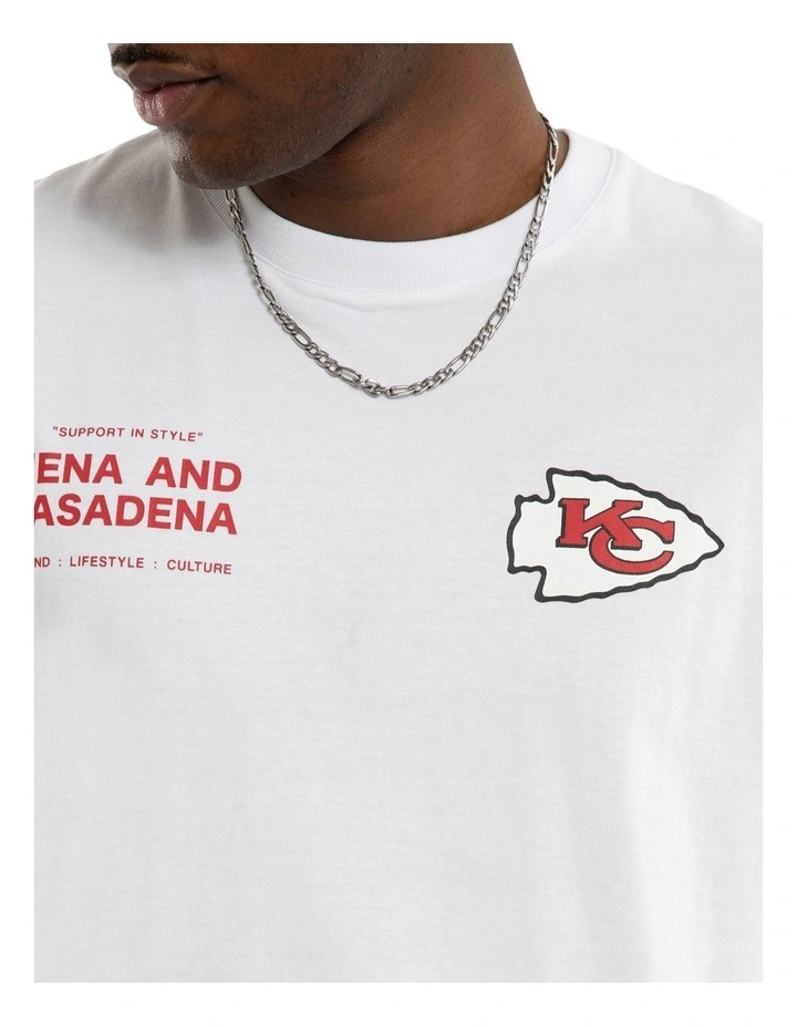KC Chiefs Vertical Tee in White image 4