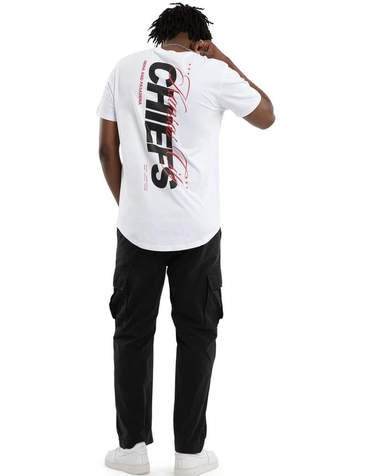 KC Chiefs Vertical Tee in White image 5