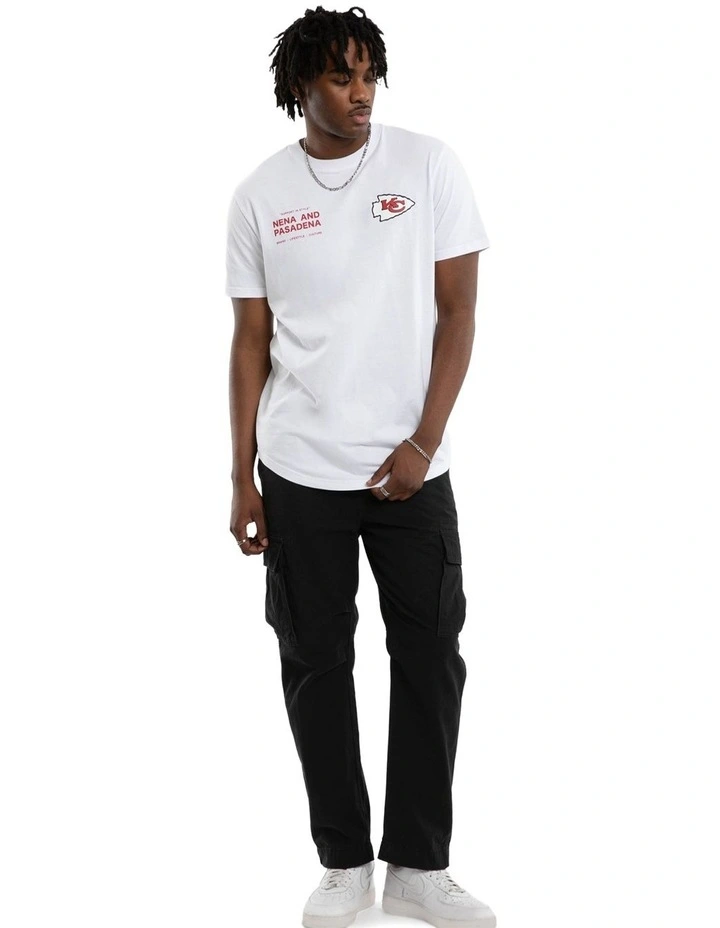 KC Chiefs Vertical Tee in White image 6