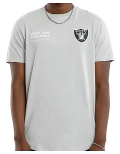 Las Vegas Raiders Vertical Tee in Silver