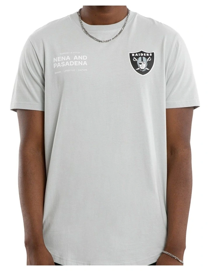 Las Vegas Raiders Vertical Tee in Silver image 1