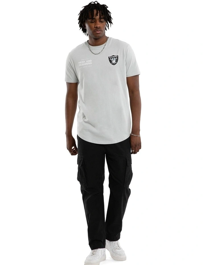 Las Vegas Raiders Vertical Tee in Silver image 6
