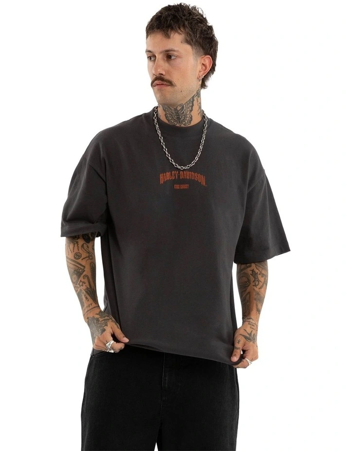 Harley Davidson Pursuit Street Tee in Black image 2