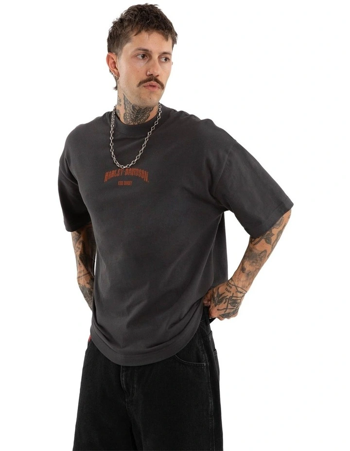 Harley Davidson Pursuit Street Tee in Black image 3