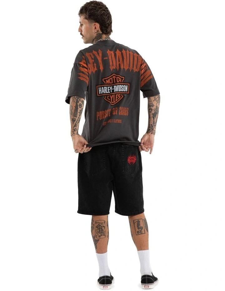 Harley Davidson Pursuit Street Tee in Black image 5