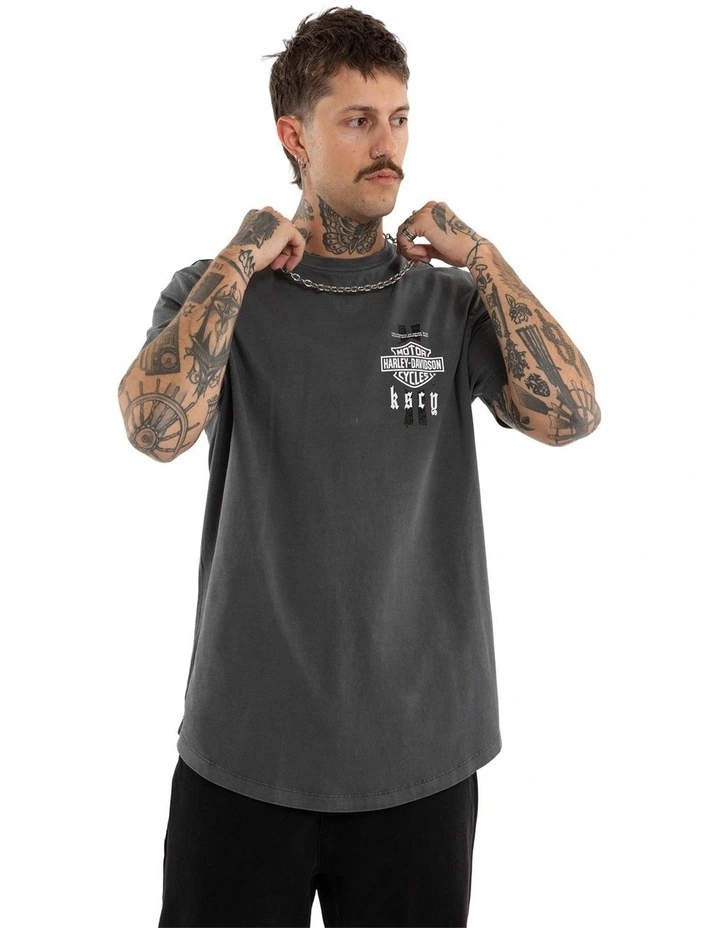 Milwaukee Dual Curved Tee in Grey image 2
