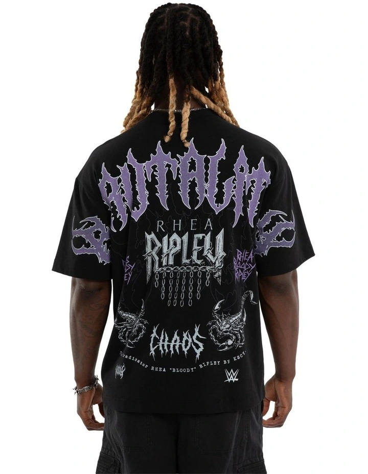 WWE Brutality Tee in Anthracite Black image 1