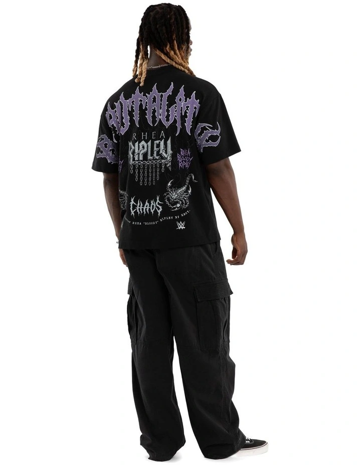 WWE Brutality Tee in Anthracite Black image 5