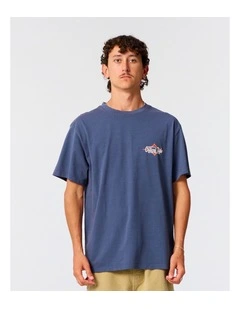 Diamond Decal Tee in Blue