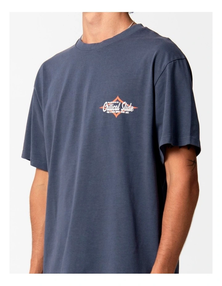 Diamond Decal Tee in Blue image 5