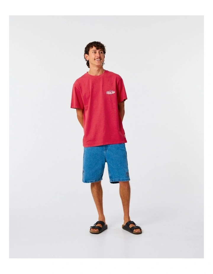 Diamond Decal Tee in Red image 4