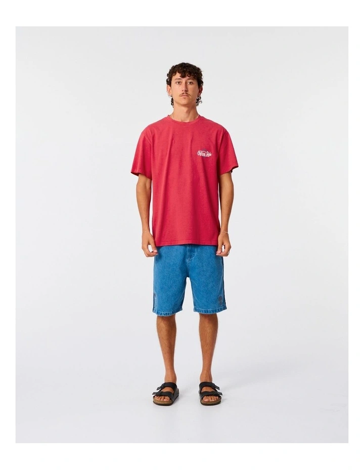 Diamond Decal Tee in Red image 5