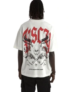 Steel Heart Street Tee in White