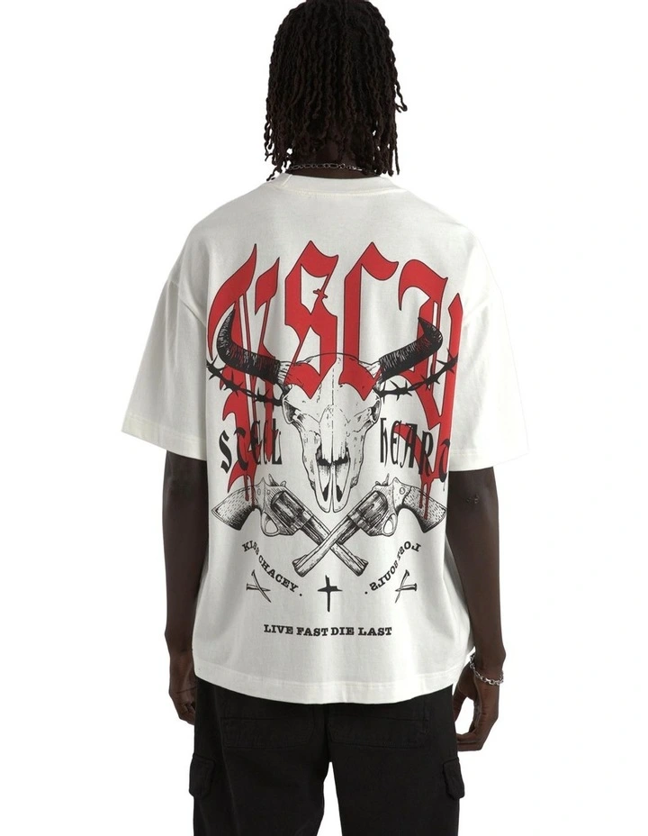 Steel Heart Street Tee in White image 1