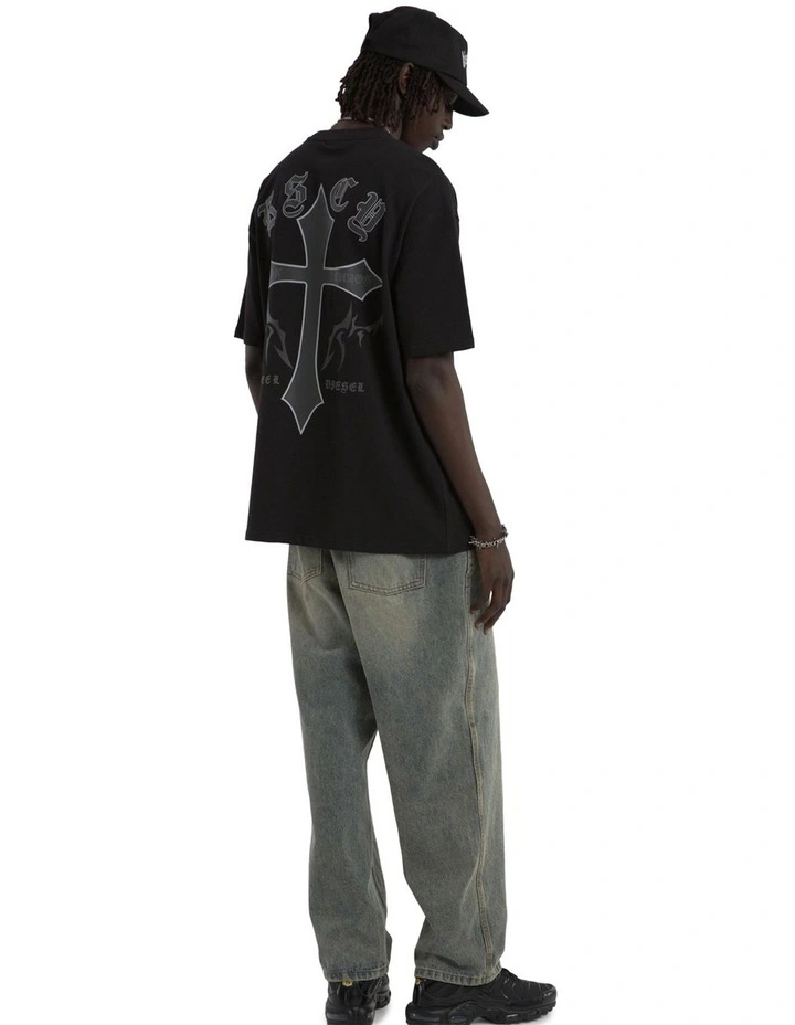 Lithium Box Fit Tee in Black image 3