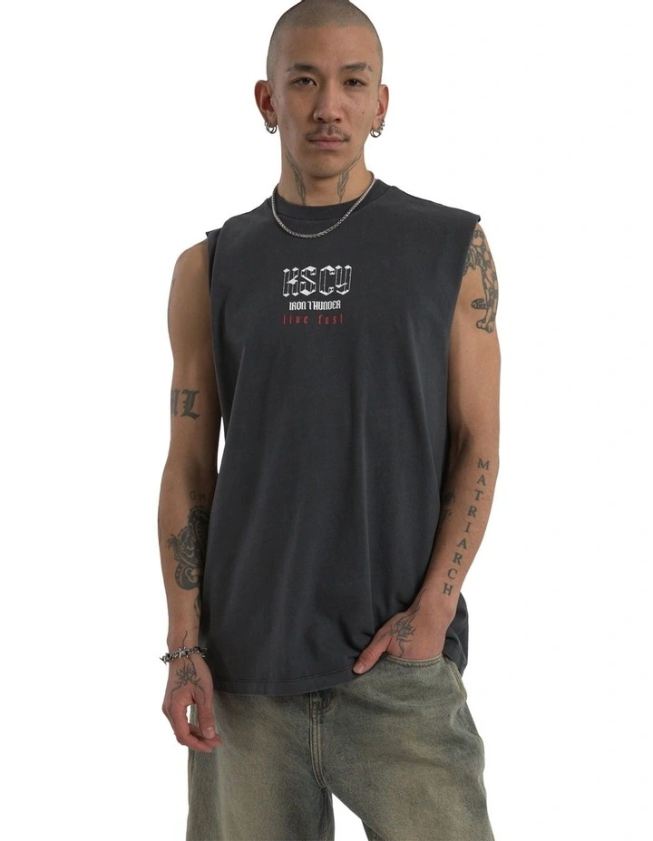 Iron Thunder Relaxed Muscle in Black image 2