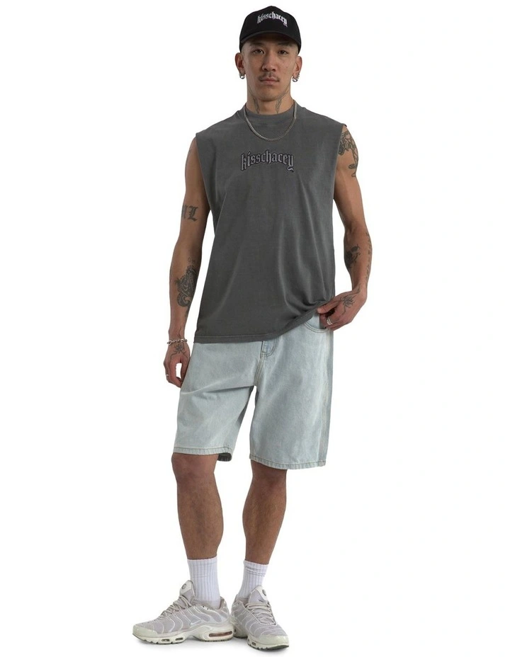 Obelisk Relaxed Muscle Singlet in Charcoal image 3