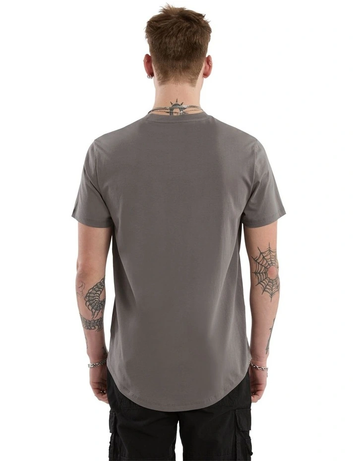 Pronto Dual Curved Tee in Charcoal image 2